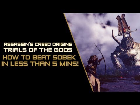 Assassin's Creed Origins | Easy Way To Kill Sobek Boss in Trials of the Gods