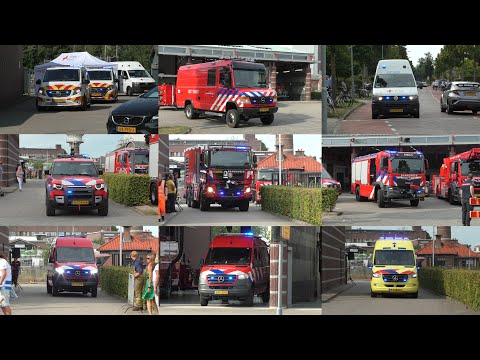 Open dag Brandweer Nijkerk 2025 | Veel brandweer met spoed van en naar de Open dag Brandweer Nijkerk