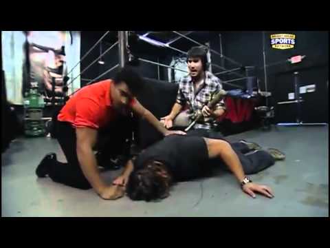 FCW Husky Harris and Richie Steamboat Backstage (December 4th 2011)