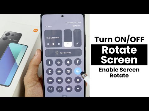 Turn ON/OFF Auto Rotate Screen In Redmi Note 13 | Disable Auto Screen Rotate
