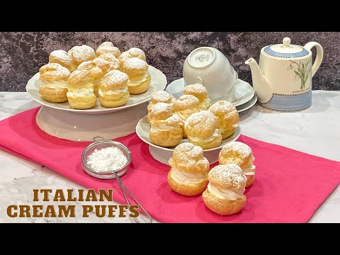 HOW TO MAKE ITALIAN CREAM PUFFS RECIPE (bignè alla crema) - Alice Contesini