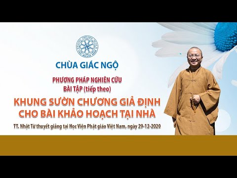 Khung sườn chương giả định cho bài khảo hoạch tại nhà (tiếp theo) l Phương pháp nghiên cứu