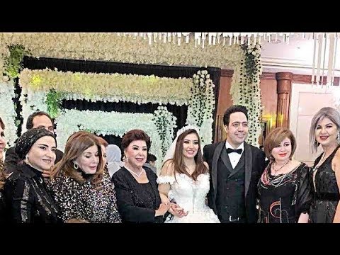 لقطات من حفل زفاف الفنانة غادة رجب على الشاعر عبد الله حسن