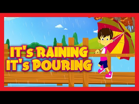 It's Raining It's Pouring Nursery Rhyme with LYRICS