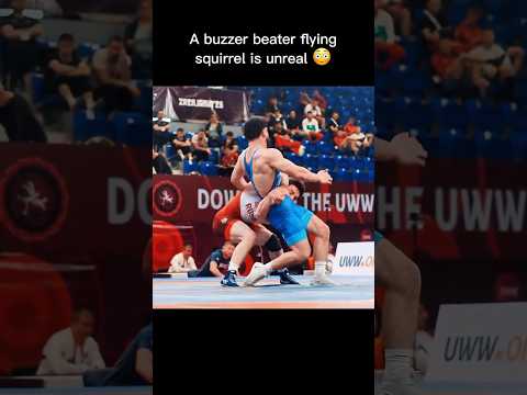 Islamgereev buzzer beats Magamadov with flying squirrel #Wrestling