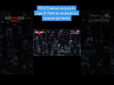 Supărați că au retrogradat, fanii lui FCU Craiova au distrus scaune