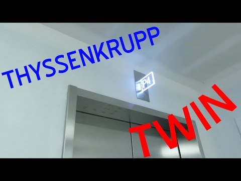 America’s FIRST ThyssenKrupp Twin Elevator - Tech Square CODA Building - Georgia Tech, Atlanta, GA