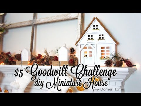 DIY MINIATURE HOUSE | $5 GOODWILL CHALLENGE Video