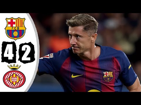 Barcelona vs Girona 4-2 Highlights & All Goals - 2025