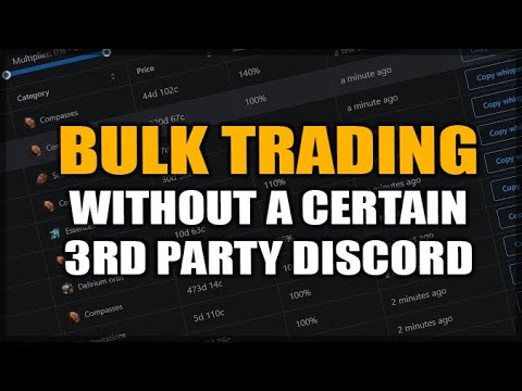 PATH of EXILE: Easy Bulk Trading without a Certain 3rd Party Discord - How to Buy & Sell