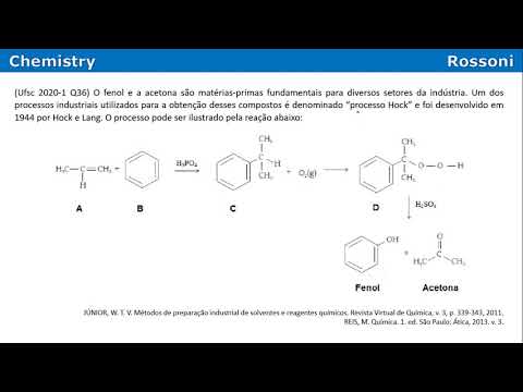 Ufsc 2020-1 Q36 - Cumeno e processo Hock