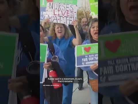 Nurses at Kaiser Permanente hospitals strike for better wages, more staffing
