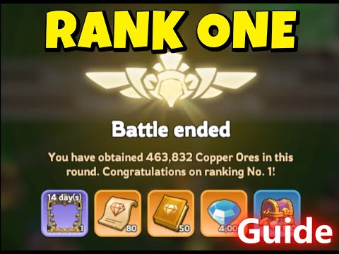 Kingshot :Rank one on peak of eternity Guide