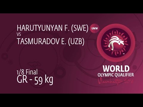 1/8 GR - 59 kg: E. TASMURADOV (UZB) df. F. HARUTYUNYAN (SWE) by TF, 11-2
