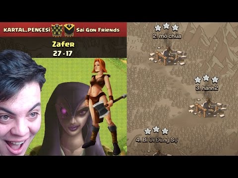 KLAN SAVAŞINDA SHOW (4 SAVAŞ 12 YILDIZ) Clash of Clans