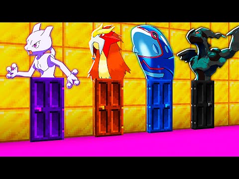 NÃO ESCOLHA A PORTA ERRADA NO MINECRAFT!! (POKÉMON LENDÁRIO)