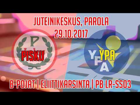 Pisku - YPA | Jutenikeskus, Parola 29.10.2017 | B-Pojat Eliittikarsinta LR-SS 3-lohko