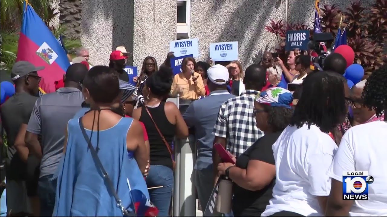 Haitians attend political rally in South Florida