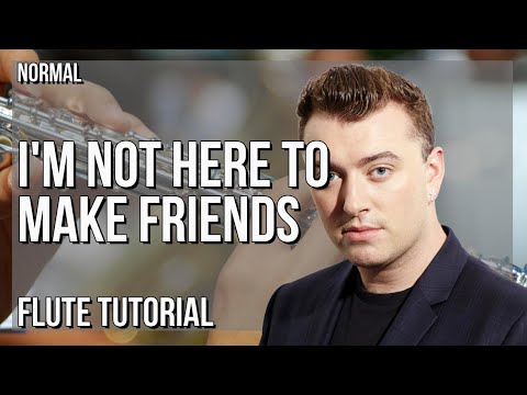 How to play I'm Not Here To Make Friends by Sam Smith on Flute (Tutorial)