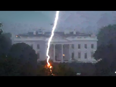 Zwei Menschen sterben bei Blitzeinschlag vor dem Weißen Haus