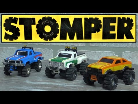 1980's Stompers - 4x4 battery-powered toy cars, by Schaper Toys, 1st true 4WD electric toy.