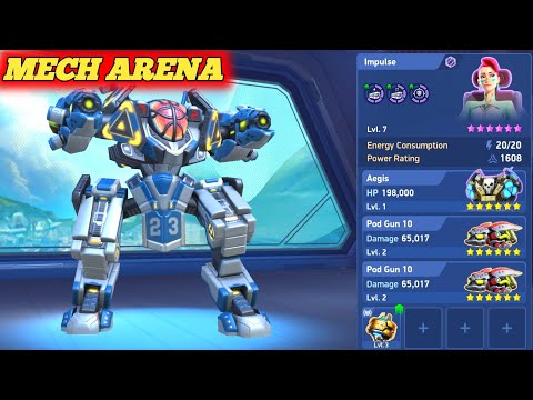 Let's Try Aegis and Pod Gun 10 Gameplay - Mech Arena