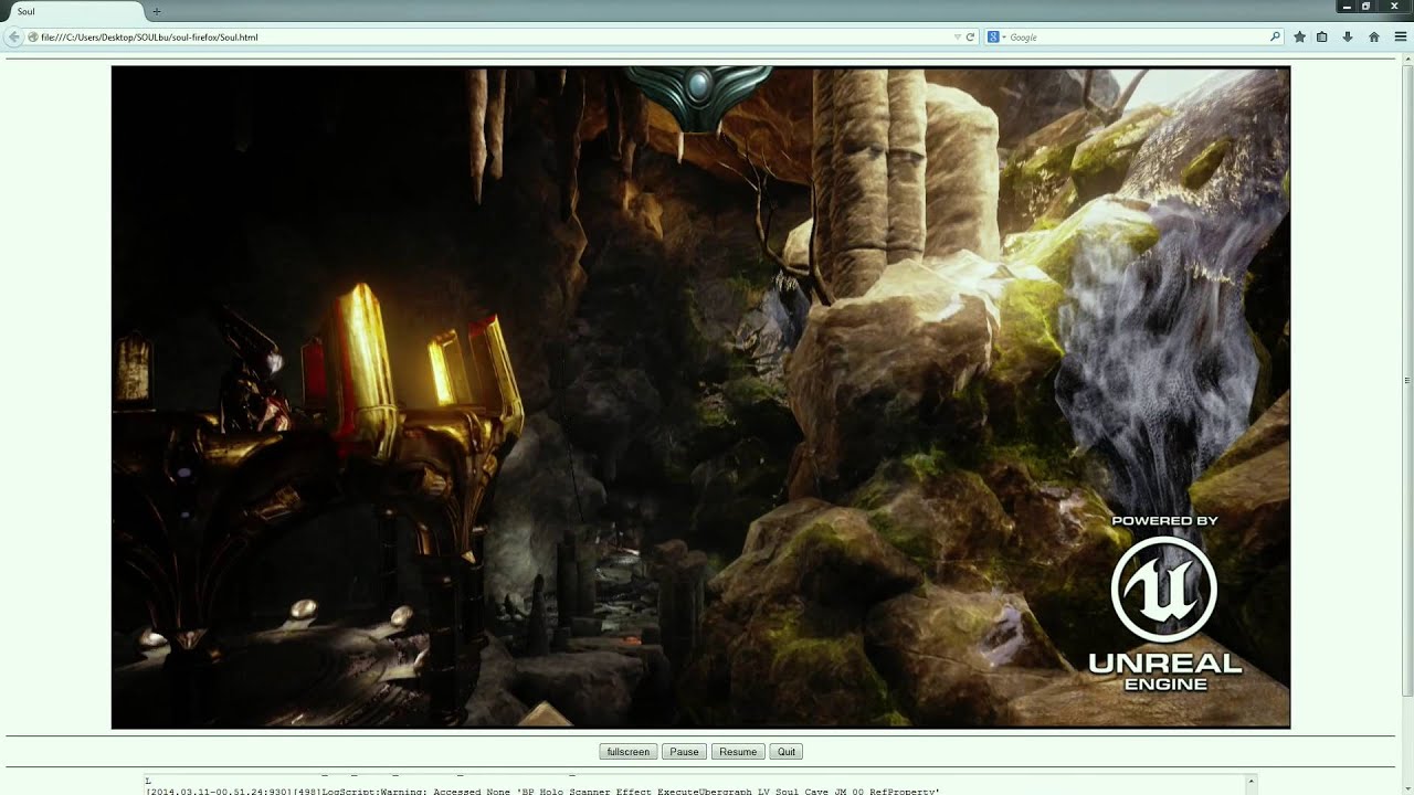 First Glimpse of Epic's Unreal Engine 4 Running in Firefox - YouTube