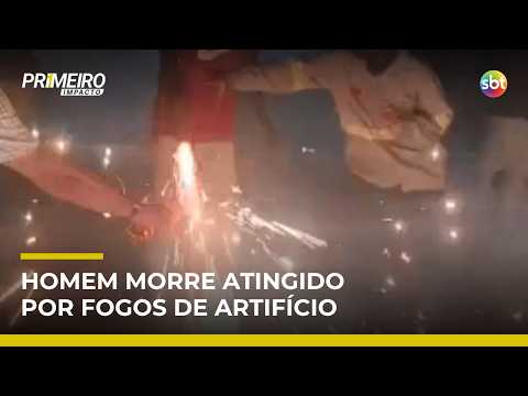 “Espada” explode, atinge cabeça de homem e causa morte durante festa junina | #PrimeiroImpacto
