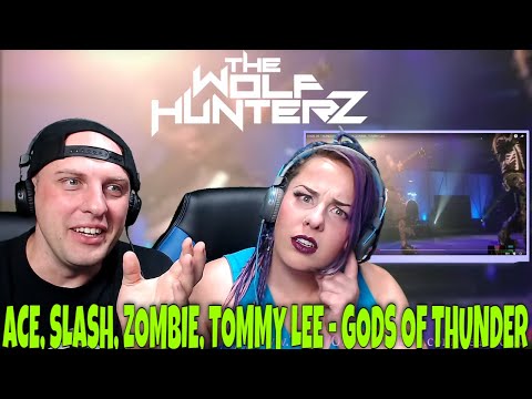 ACE, SLASH, ZOMBIE, TOMMY LEE - GODS OF THUNDER (KISS Cover) THE WOLF HUNTERZ Reactions