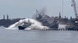 [情報] LCS Cleveland剛下水就立刻撞上拖船