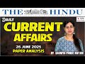 UPSC CSE 2025 June 26th Current Affairs LIVE Vishnu IAS Academy