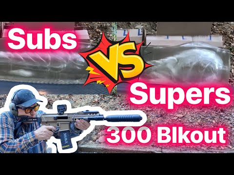 300 Blackout: Pistol Power or Rifle Power? (Subsonic vs. Supersonic Gel Test)