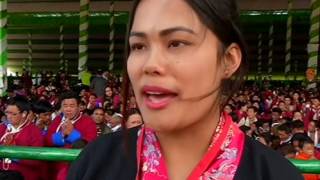 Buddhist devotees enjoy teachings from the Dalai Lama