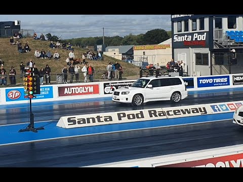 JapShow 2022 finale Subaru Forester STI RWYB Santa Pod. Run 1/3