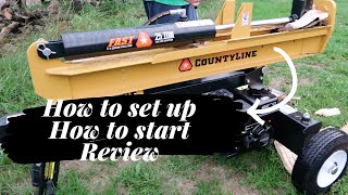 CountyLine 25 ton log splitter | Review | How to set up | How to start |