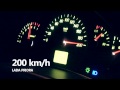 Лада Приора — разгон до 200 км/ч (Lada Priora accelerate) 