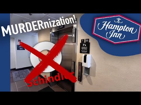 MURDERNIZATION! Modded Schindler 321a hydraulic elevator at Hampton inn Somerset, Kentucky
