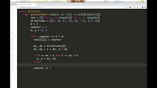 Download the video "Leetcode 59: Spiral Matrix II"