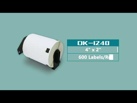 Brother DK-1240 Shipping & Barcode Labels Size:4" x 2