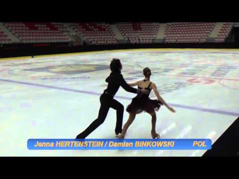 Jenna Hertenstein Damian Binkowski JUNIOR ICE DANCE SHORT DANCE