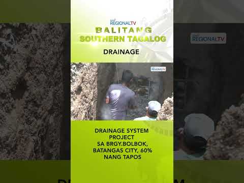 Drainage system project sa Brgy. Bolbok sa Batangas City, 60% nang tapos #shorts