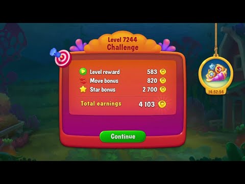 @Fishdom Win Strikes Level 7241 - Special Level 7244 Challenge
