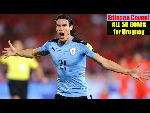 Edinson Cavani ◉ All 58 Goals for Uruguay 🇺🇾