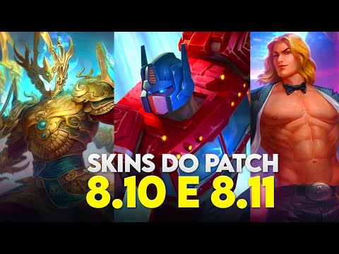 SKINS DO PATCH 8.11 E 8.10 Bônus e como consegui-las - ⚡ Smite BR