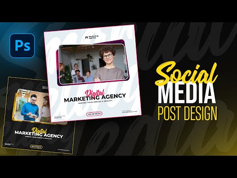 Creative Social Media Post Design in Photoshop | Photoshop Tutorial in Hindi