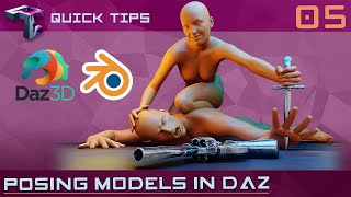 QUICK TIPS | Posing Models In DAZ (+ Blender Importing)