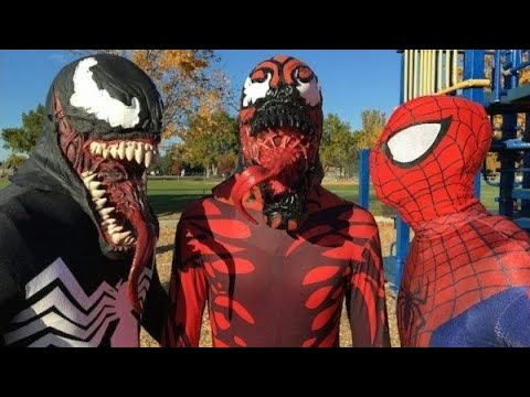 Spiderman vs Venom vs Carnage In Real Life Superhero Video