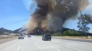 preview picture of video 'Fire in Fallbrook'