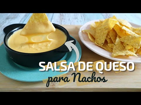 SALSA DE QUESO para NACHOS *DIP DE QUESO fácil y rápido* APERITIVOS con Queso