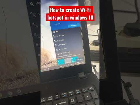 How to create Wi-Fi hotspot in windows 10